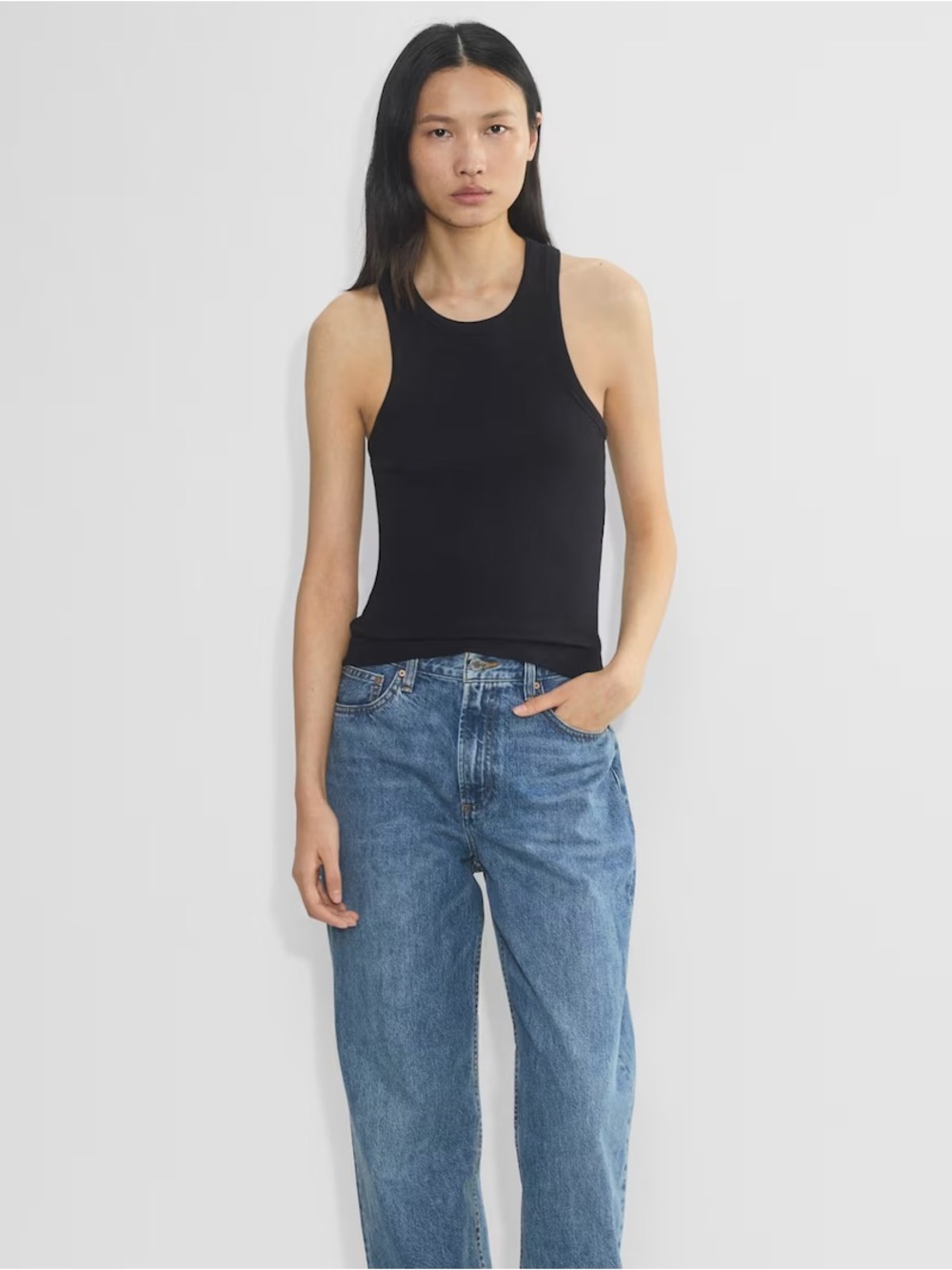 Aritzia Homestretch Cotton Racerback Tank